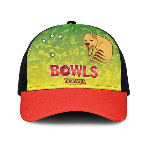 Australian Tasmania Lawn Bowls Baseball Net Cap Aussie Minimalist Style - Aussie Hoodie