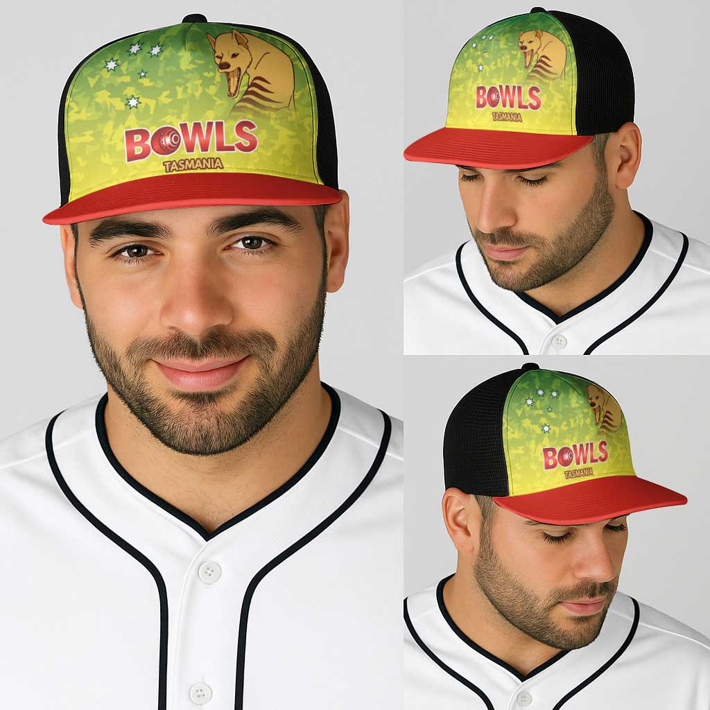 Australian Tasmania Lawn Bowls Baseball Net Cap Aussie Minimalist Style - Aussie Hoodie