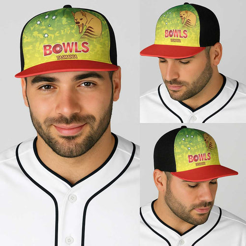 Australian Tasmania Lawn Bowls Baseball Net Cap Aussie Minimalist Style - Aussie Hoodie