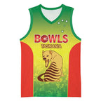 Australian Tasmania Lawn Bowls Custom Basketball Jersey Aussie Minimalist Style - Aussie Hoodie