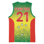 Australian Tasmania Lawn Bowls Custom Basketball Jersey Aussie Minimalist Style - Aussie Hoodie