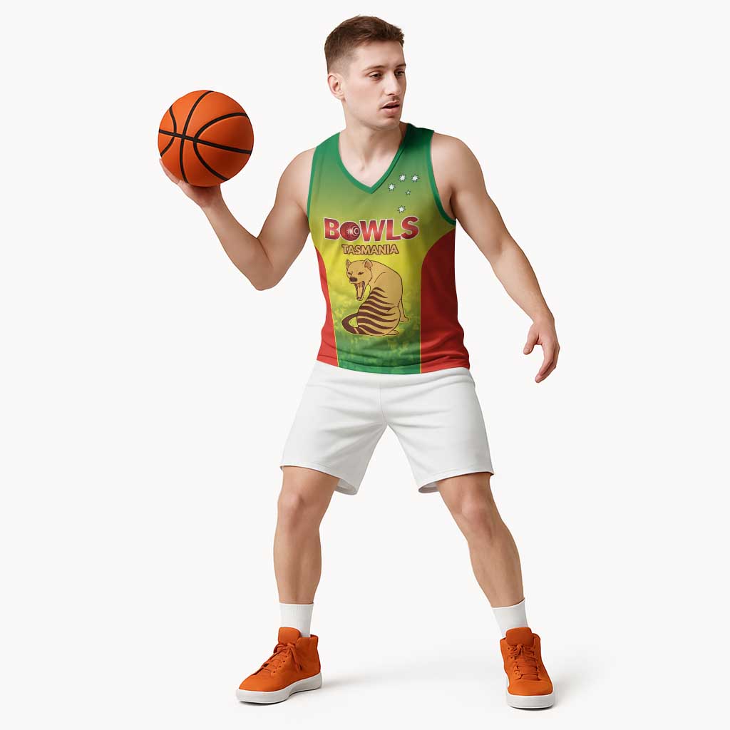 Australian Tasmania Lawn Bowls Custom Basketball Jersey Aussie Minimalist Style - Aussie Hoodie