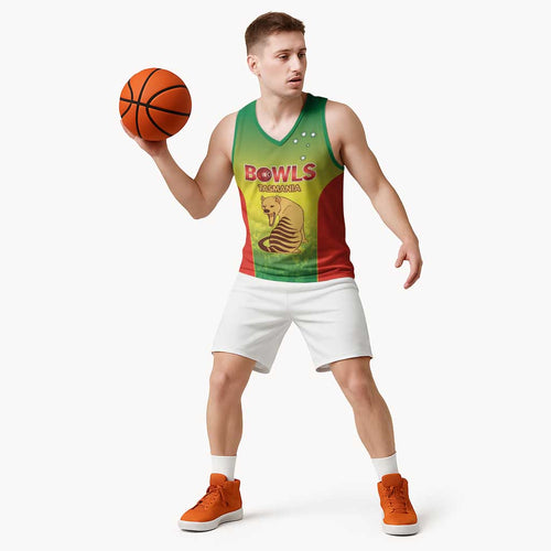 Australian Tasmania Lawn Bowls Custom Basketball Jersey Aussie Minimalist Style - Aussie Hoodie