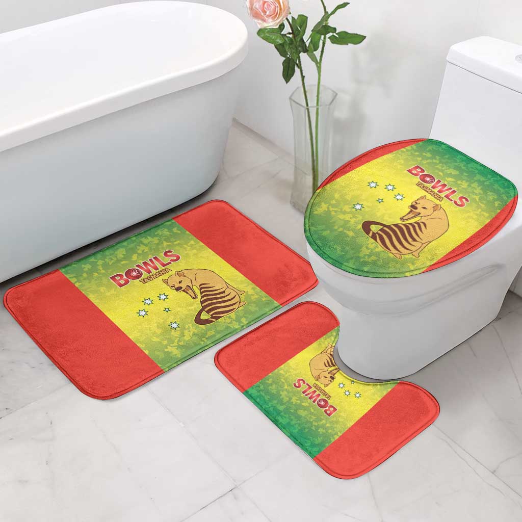 Australian Tasmania Lawn Bowls Bathroom Set Aussie Minimalist Style - Aussie Hoodie