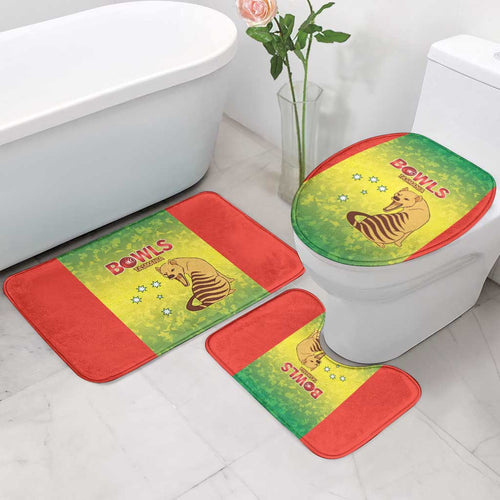 Australian Tasmania Lawn Bowls Bathroom Set Aussie Minimalist Style - Aussie Hoodie