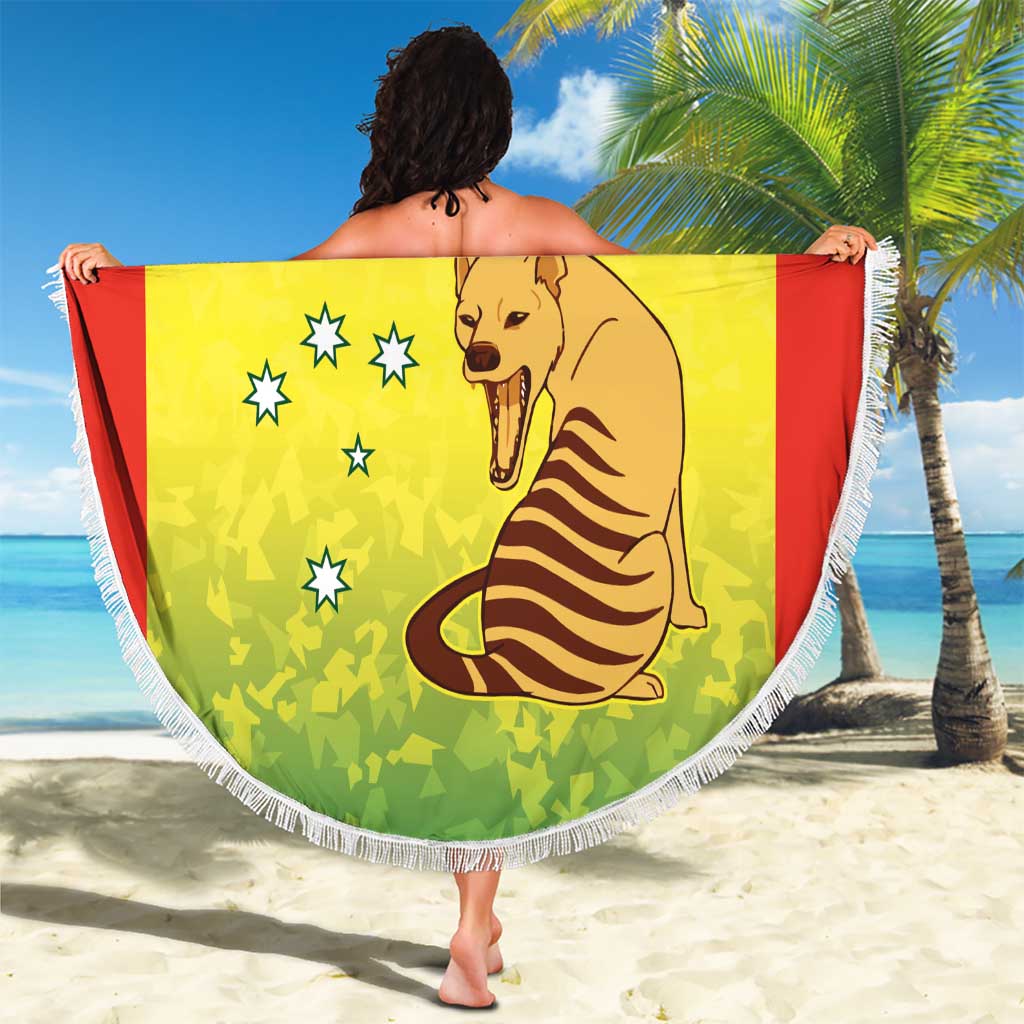 Australian Tasmania Lawn Bowls Beach Blanket Aussie Minimalist Style - Aussie Hoodie
