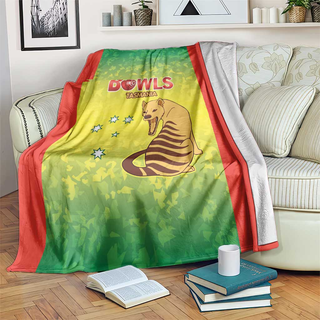 Australian Tasmania Lawn Bowls Blanket Aussie Minimalist Style - Aussie Hoodie