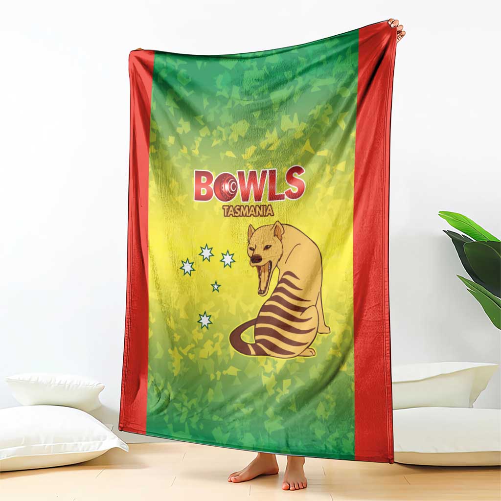 Australian Tasmania Lawn Bowls Blanket Aussie Minimalist Style - Aussie Hoodie