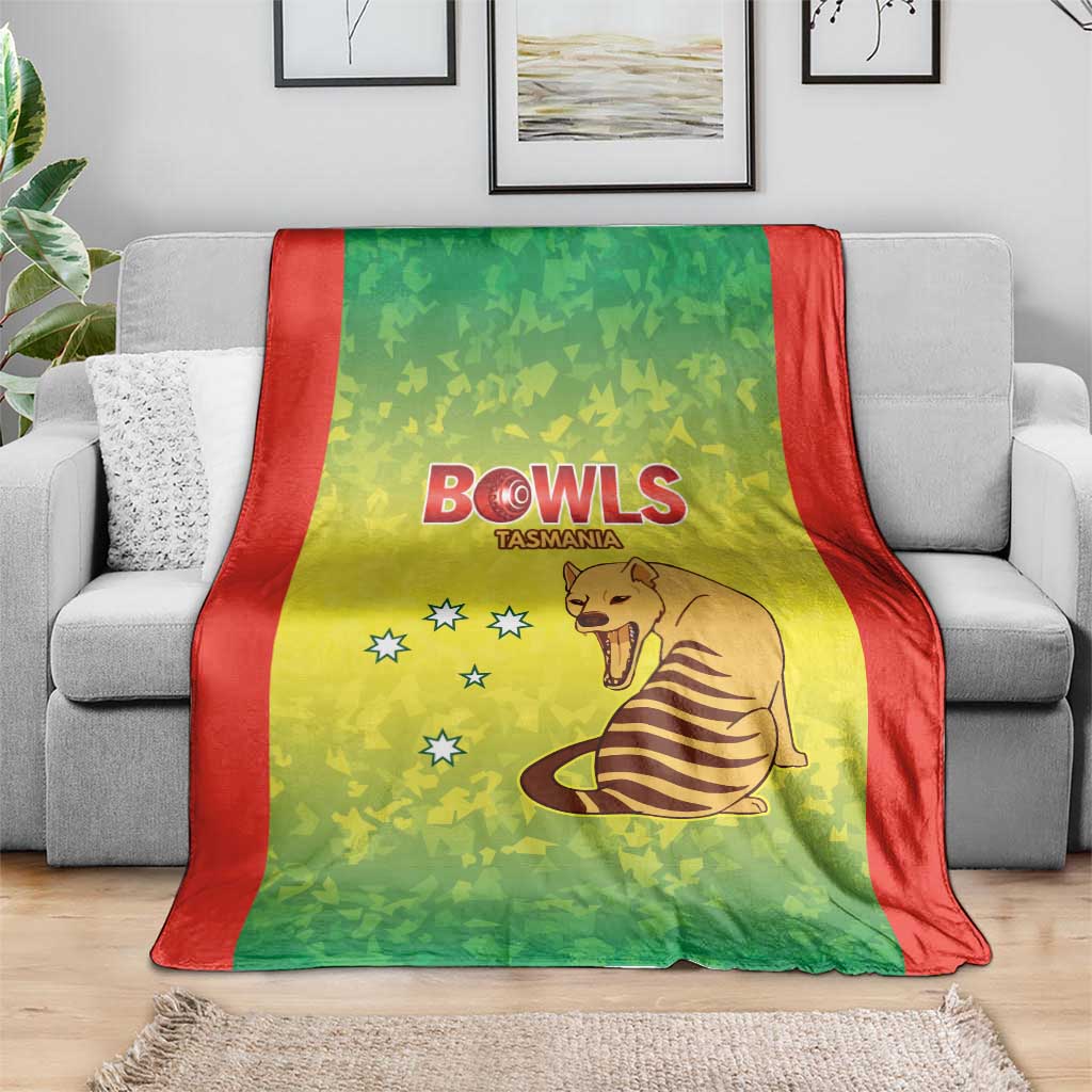 Australian Tasmania Lawn Bowls Blanket Aussie Minimalist Style - Aussie Hoodie