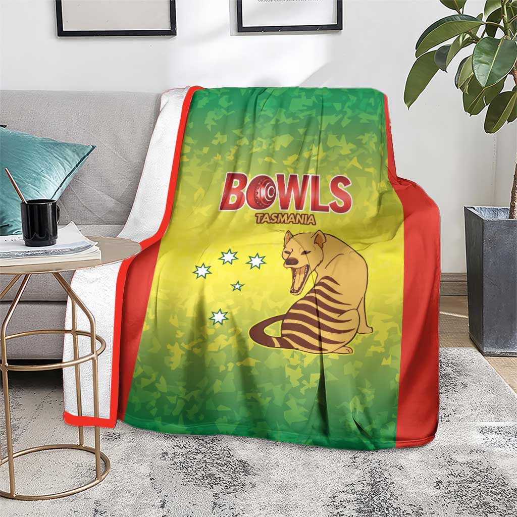 Australian Tasmania Lawn Bowls Blanket Aussie Minimalist Style - Aussie Hoodie