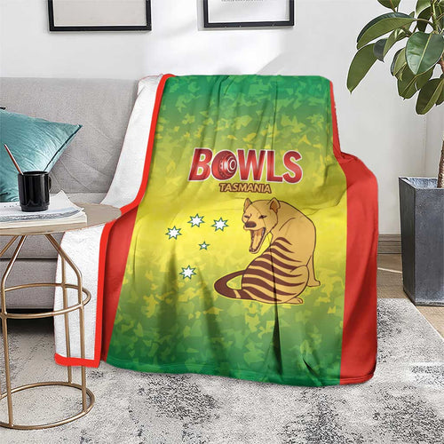 Australian Tasmania Lawn Bowls Blanket Aussie Minimalist Style - Aussie Hoodie