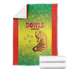 Australian Tasmania Lawn Bowls Blanket Aussie Minimalist Style - Aussie Hoodie