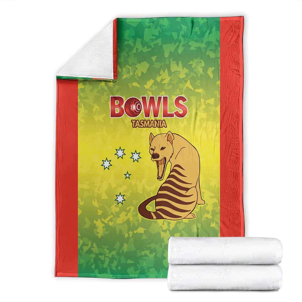 Australian Tasmania Lawn Bowls Blanket Aussie Minimalist Style - Aussie Hoodie