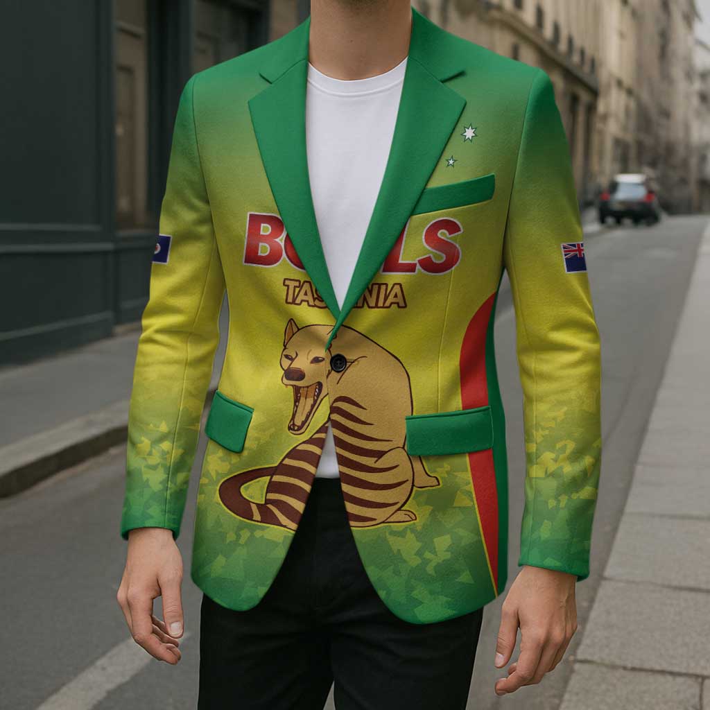 Australian Tasmania Lawn Bowls Custom Blazer Aussie Minimalist Style - Aussie Hoodie