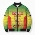 Australian Tasmania Lawn Bowls Custom Bomber Puffer Jacket Aussie Minimalist Style - Aussie Hoodie