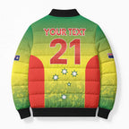 Australian Tasmania Lawn Bowls Custom Bomber Puffer Jacket Aussie Minimalist Style - Aussie Hoodie