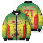 Australian Tasmania Lawn Bowls Custom Bomber Puffer Jacket Aussie Minimalist Style - Aussie Hoodie