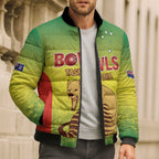 Australian Tasmania Lawn Bowls Custom Bomber Puffer Jacket Aussie Minimalist Style - Aussie Hoodie