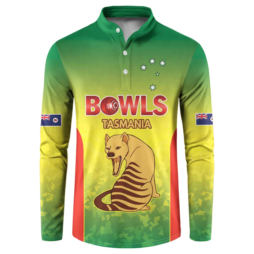Australian Tasmania Lawn Bowls Custom Button Sweatshirt Aussie Minimalist Style - Aussie Hoodie