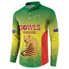 Australian Tasmania Lawn Bowls Custom Button Sweatshirt Aussie Minimalist Style - Aussie Hoodie