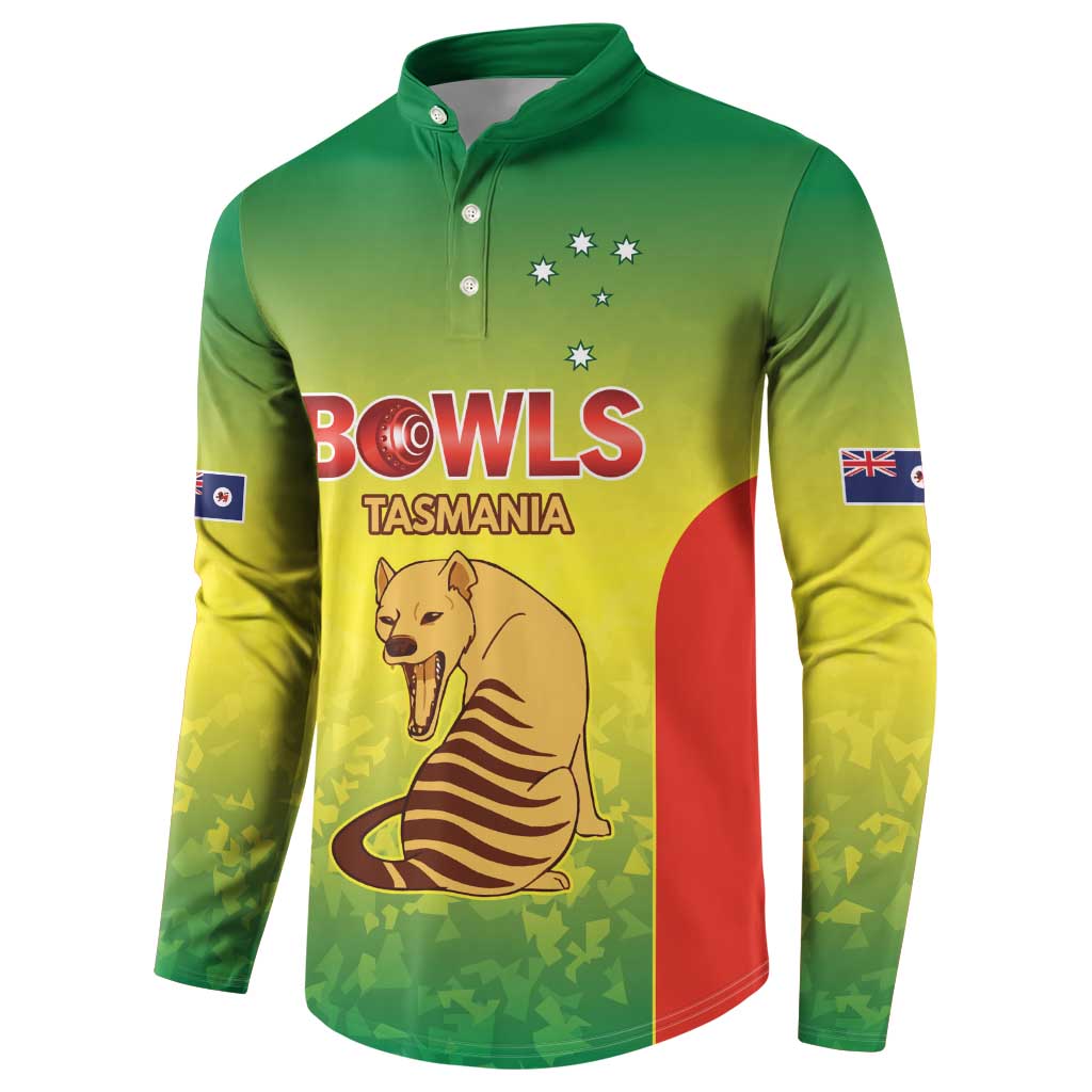 Australian Tasmania Lawn Bowls Custom Button Sweatshirt Aussie Minimalist Style - Aussie Hoodie