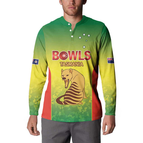 Australian Tasmania Lawn Bowls Custom Button Sweatshirt Aussie Minimalist Style - Aussie Hoodie