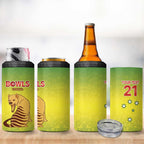 Australian Tasmania Lawn Bowls Custom 4 in 1 Can Cooler Tumbler Aussie Minimalist Style - Aussie Hoodie