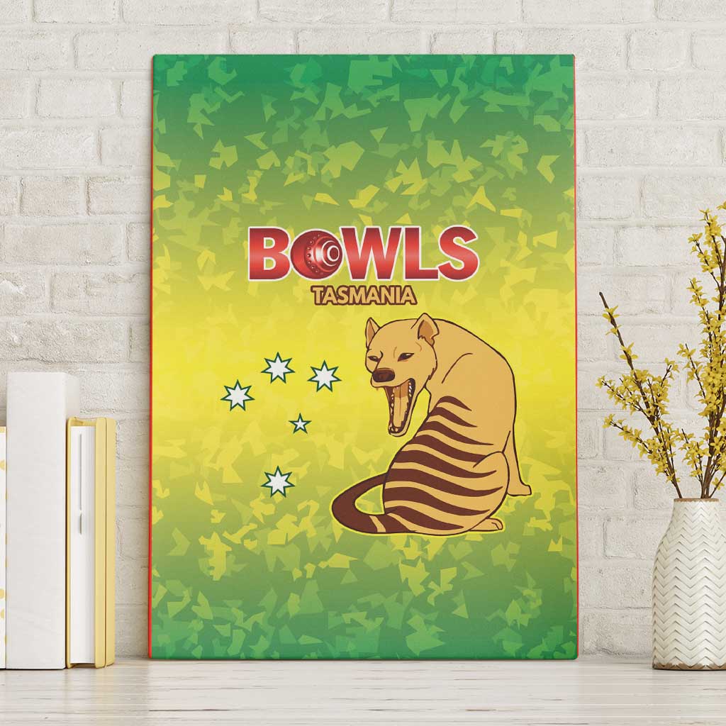 Australian Tasmania Lawn Bowls Canvas Wall Art Aussie Minimalist Style - Aussie Hoodie