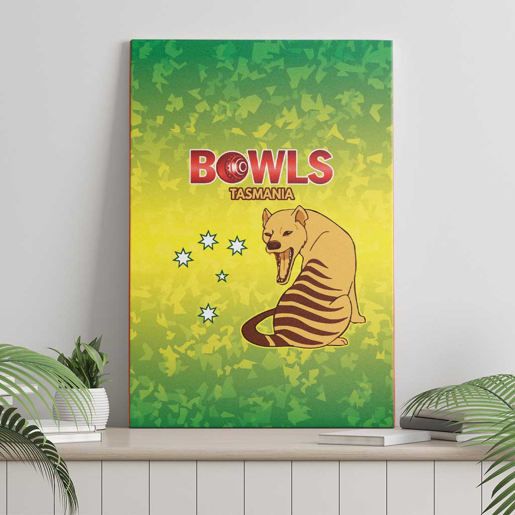 Australian Tasmania Lawn Bowls Canvas Wall Art Aussie Minimalist Style - Aussie Hoodie