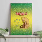 Australian Tasmania Lawn Bowls Canvas Wall Art Aussie Minimalist Style - Aussie Hoodie