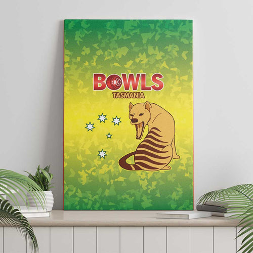 Australian Tasmania Lawn Bowls Canvas Wall Art Aussie Minimalist Style - Aussie Hoodie