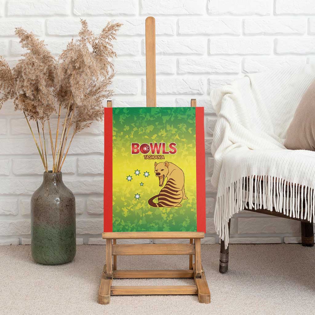 Australian Tasmania Lawn Bowls Canvas Wall Art Aussie Minimalist Style - Aussie Hoodie