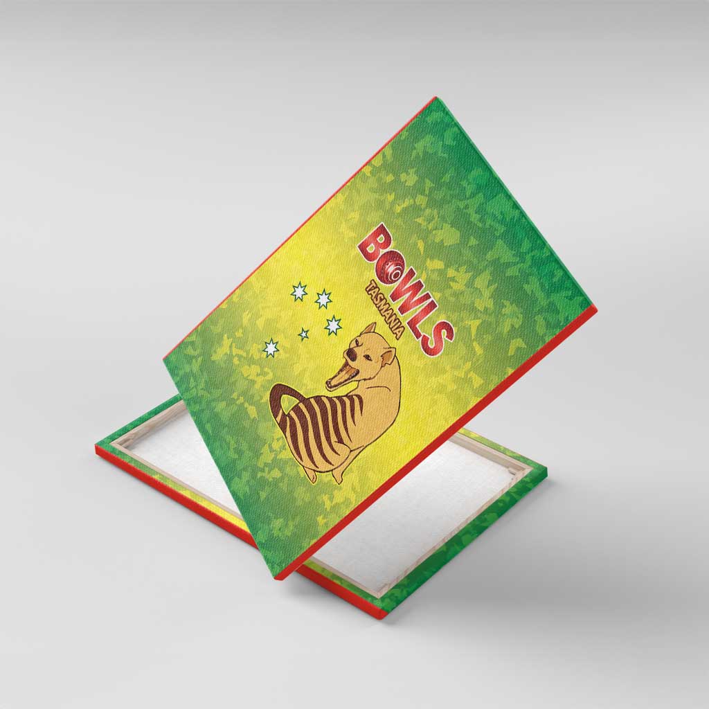 Australian Tasmania Lawn Bowls Canvas Wall Art Aussie Minimalist Style - Aussie Hoodie