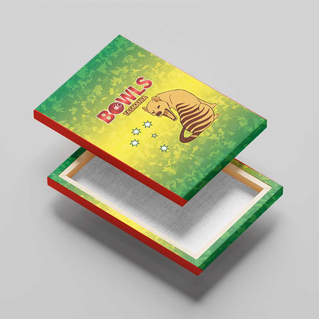 Australian Tasmania Lawn Bowls Canvas Wall Art Aussie Minimalist Style - Aussie Hoodie