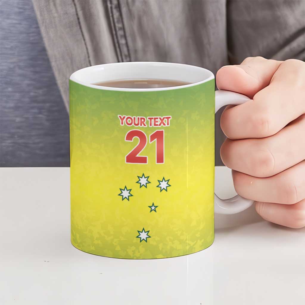 Australian Tasmania Lawn Bowls Custom Ceramic Mug Aussie Minimalist Style - Aussie Hoodie