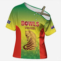 Australian Tasmania Lawn Bowls Custom Cross Shoulder Shirt Aussie Minimalist Style - Aussie Hoodie