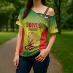 Australian Tasmania Lawn Bowls Custom Cross Shoulder Shirt Aussie Minimalist Style - Aussie Hoodie