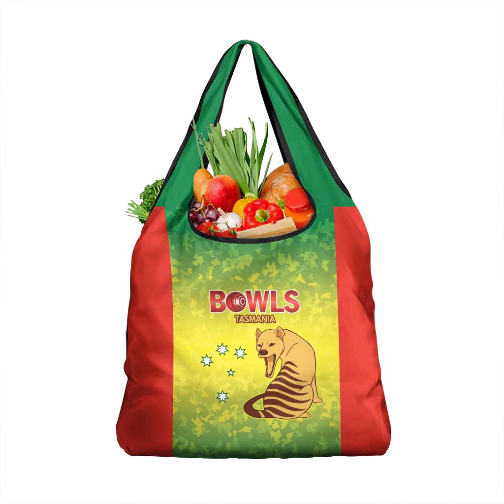 Australian Tasmania Lawn Bowls Grocery Bag Aussie Minimalist Style - Aussie Hoodie