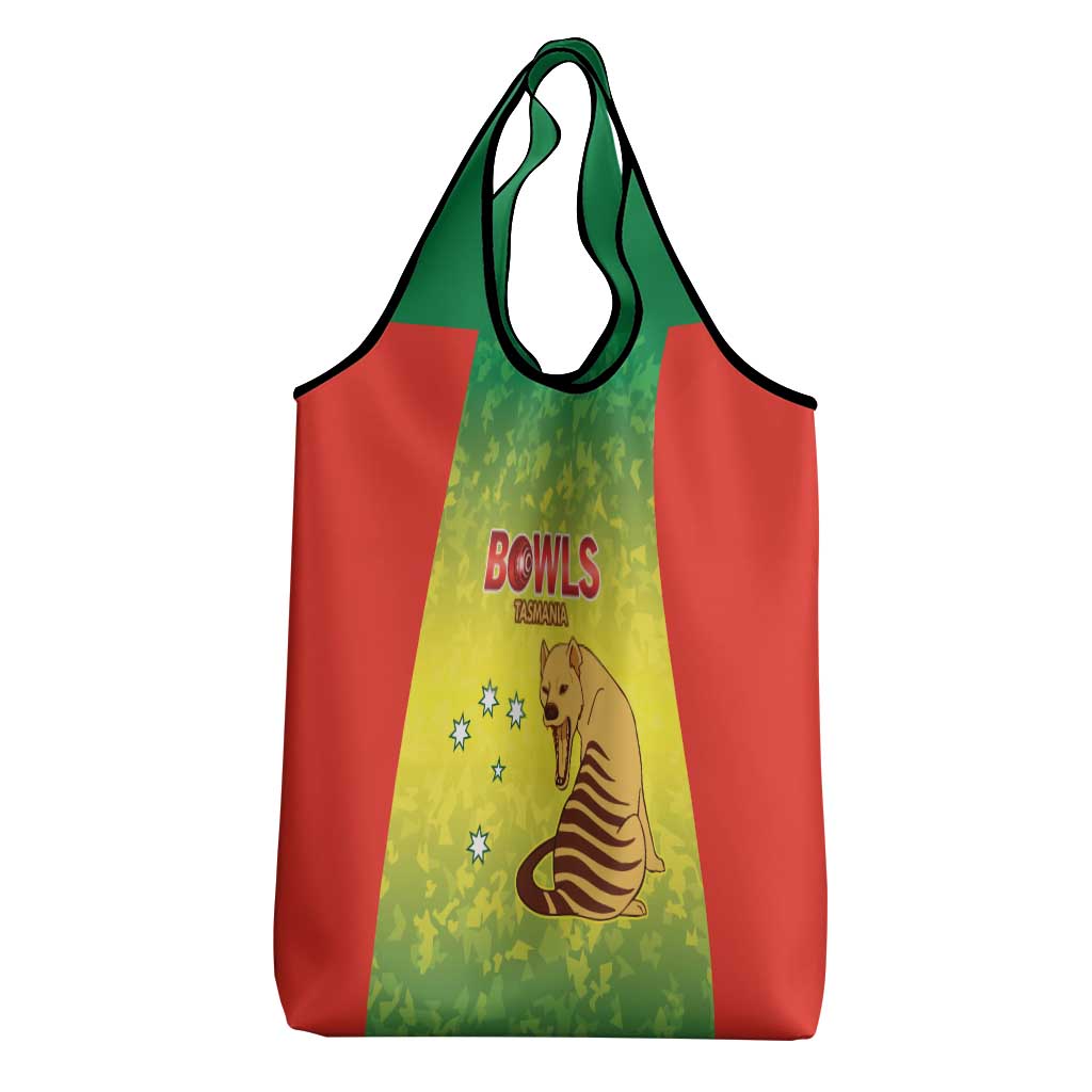 Australian Tasmania Lawn Bowls Grocery Bag Aussie Minimalist Style - Aussie Hoodie