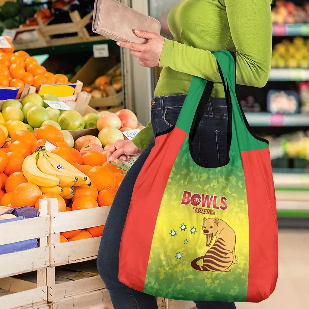 Australian Tasmania Lawn Bowls Grocery Bag Aussie Minimalist Style - Aussie Hoodie