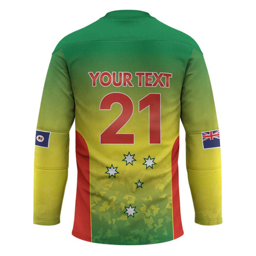 Australian Tasmania Lawn Bowls Custom Hockey Jersey Aussie Minimalist Style - Aussie Hoodie