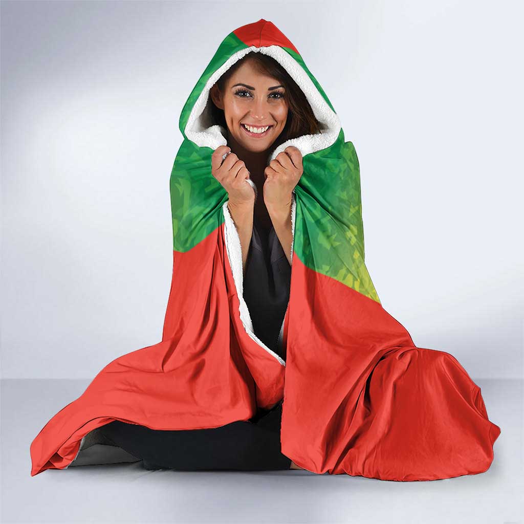 Australian Tasmania Lawn Bowls Hooded Blanket Aussie Minimalist Style - Aussie Hoodie