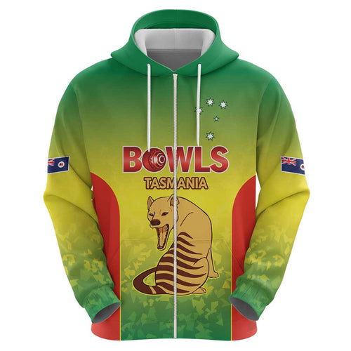 Australian Tasmania Lawn Bowls Custom Hoodie Aussie Minimalist Style - Aussie Hoodie