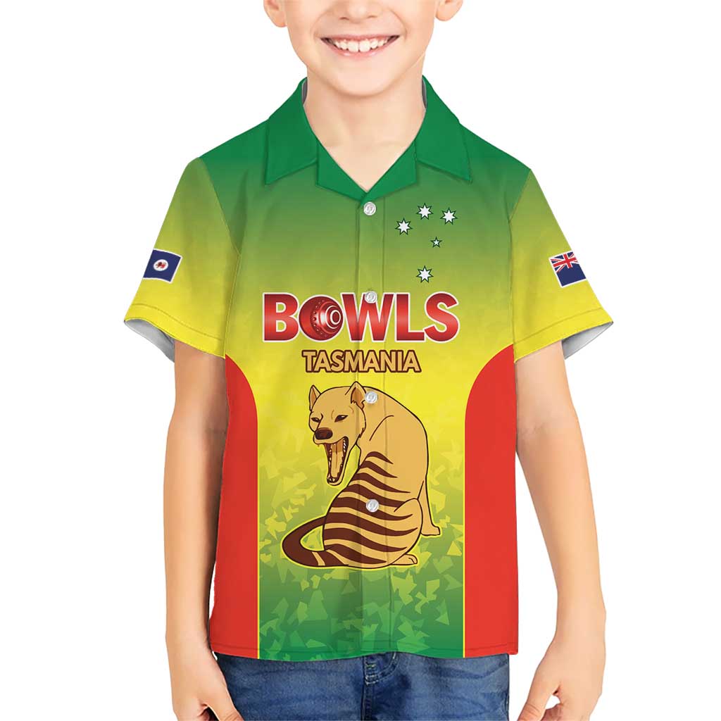 Australian Tasmania Lawn Bowls Custom Kid Hawaiian Shirt Aussie Minimalist Style - Aussie Hoodie