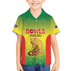 Australian Tasmania Lawn Bowls Custom Kid Hawaiian Shirt Aussie Minimalist Style - Aussie Hoodie