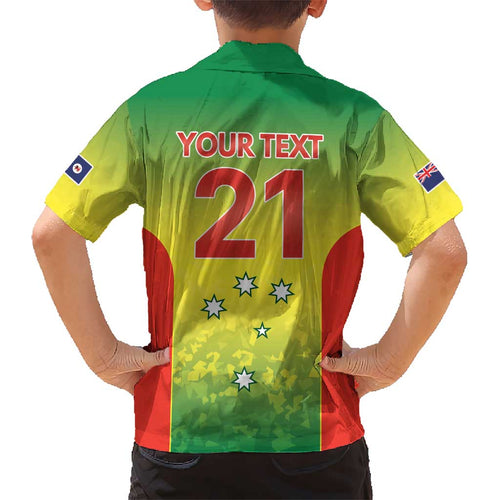 Australian Tasmania Lawn Bowls Custom Kid Hawaiian Shirt Aussie Minimalist Style - Aussie Hoodie