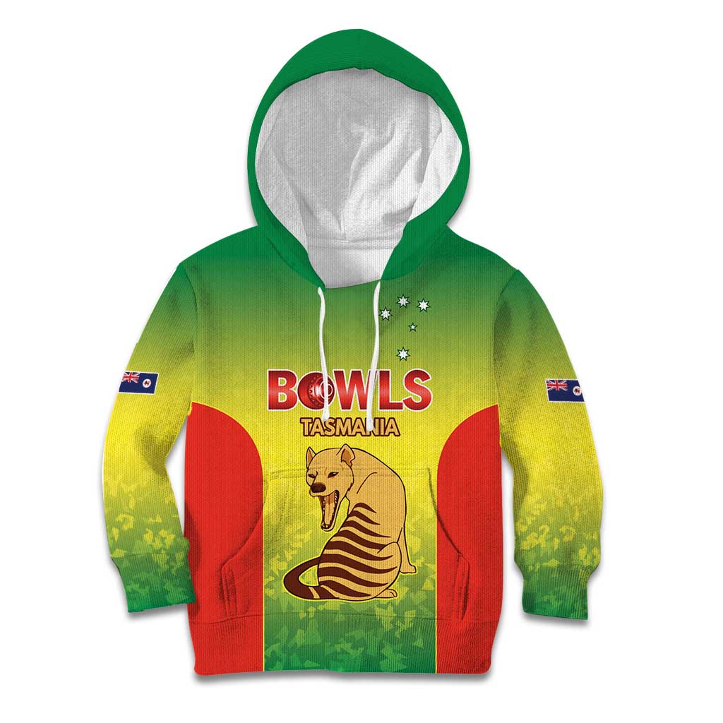 Australian Tasmania Lawn Bowls Custom Kid Hoodie Aussie Minimalist Style - Aussie Hoodie