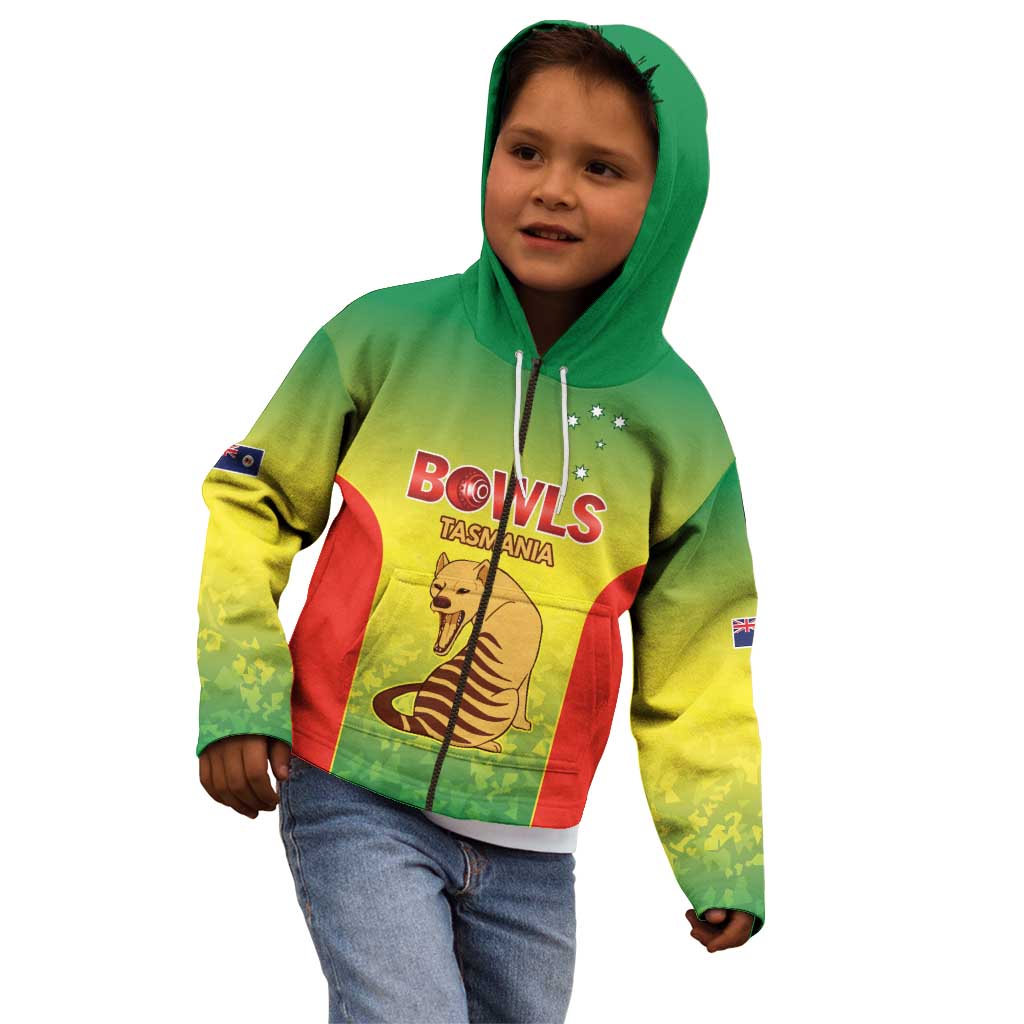 Australian Tasmania Lawn Bowls Custom Kid Hoodie Aussie Minimalist Style - Aussie Hoodie
