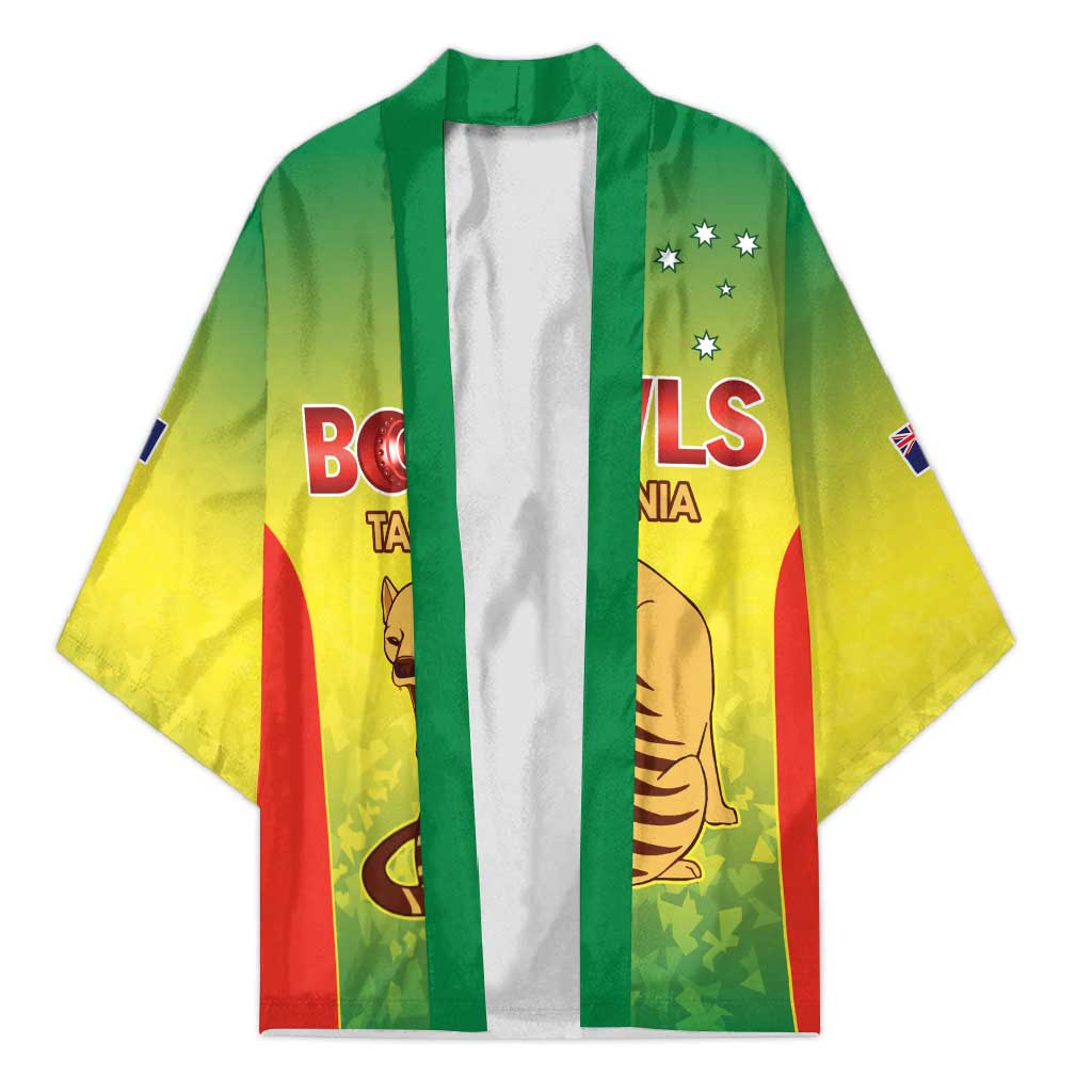 Australian Tasmania Lawn Bowls Custom Kimono Aussie Minimalist Style - Aussie Hoodie