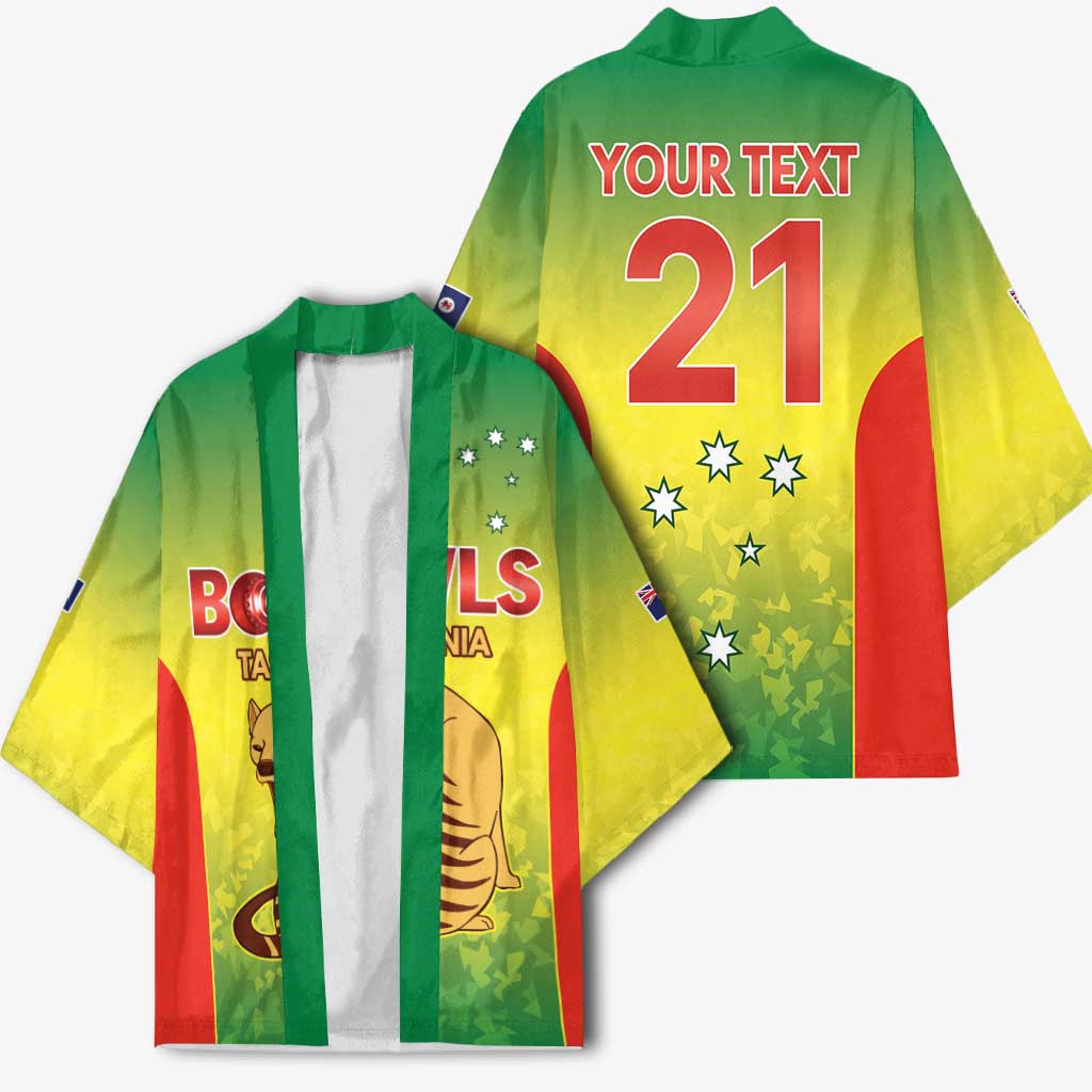 Australian Tasmania Lawn Bowls Custom Kimono Aussie Minimalist Style - Aussie Hoodie